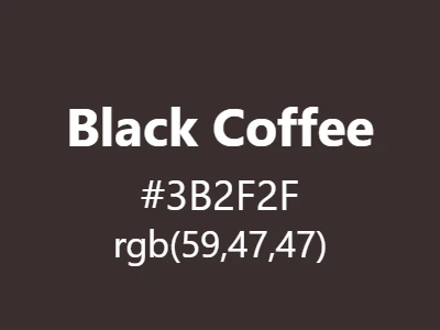 Visual example of black coffee color with its deep, warm brown-black appearance