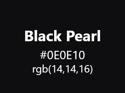 Visual example of black pearl color with its deep, mysterious appearance and subtle iridescence