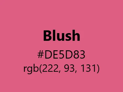 Visual example of blush color with its natural, rosy appearance