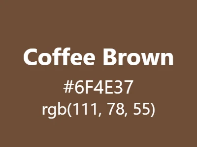 Visual example of coffee color with its rich, aromatic appearance