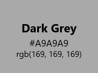 Visual example of dark grey color with its sophisticated, versatile appearance