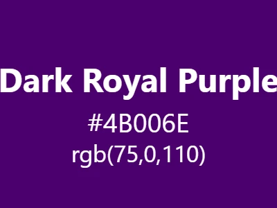 Visual example of dark royal purple color with its deep, majestic appearance