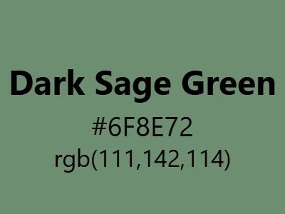 Visual example of dark sage green color with its sophisticated, earthy appearance