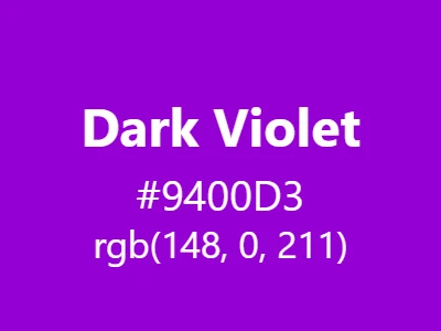 Visual example of dark violet color with its deep, mysterious appearance