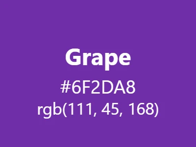 Visual example of grape color with its rich, fruity appearance