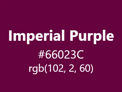 Visual example of imperial purple color with its deep, rich purple appearance historically associated with royalty