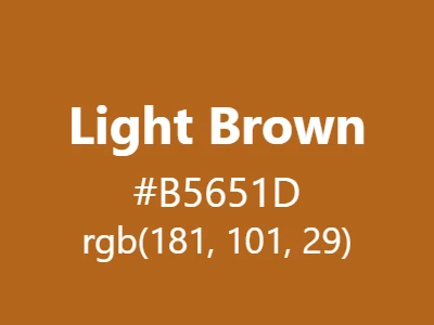 Visual example of light brown color with its warm, earthy appearance