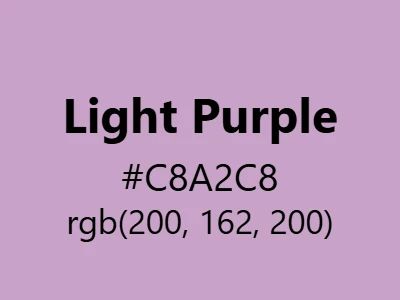 Visual example of light purple color with its soft, delicate appearance