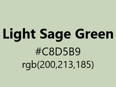 Visual example of light sage green color with its soft, airy appearance