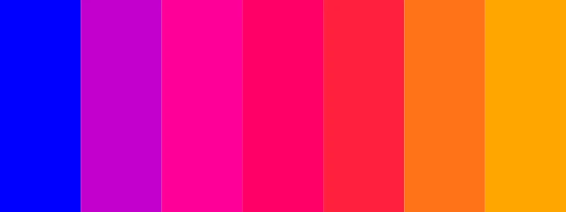 blue and orange color palette