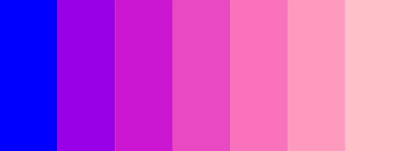 blue and pink color palette