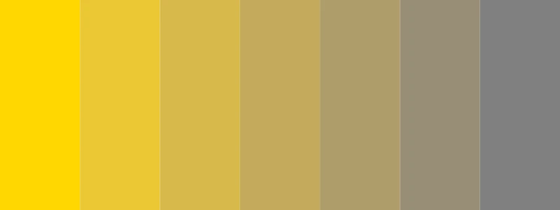 gold and gray color palette