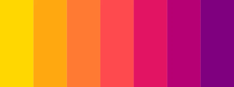 gold and purple color palette