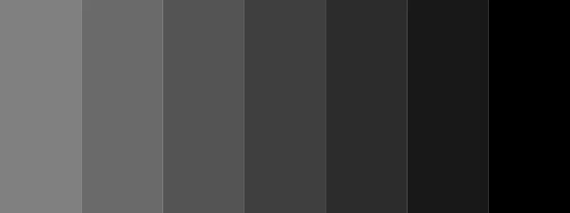 gray and black color palette