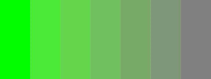 green and gray color palette