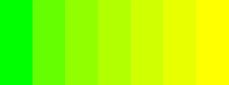 green and yellow color palette