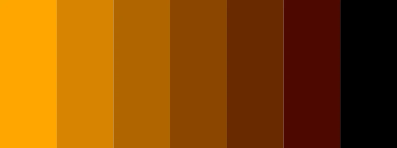 orange and black color palette