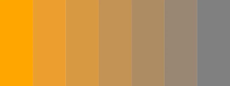 orange and gray color palette