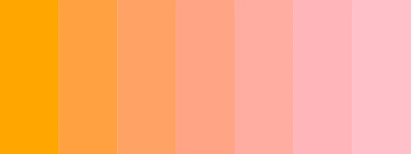 orange and pink color palette