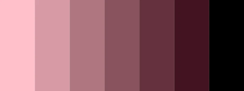 pink and black color palette