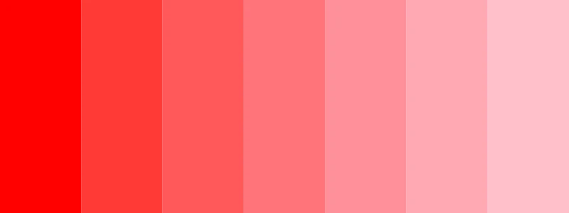 red and pink color palette