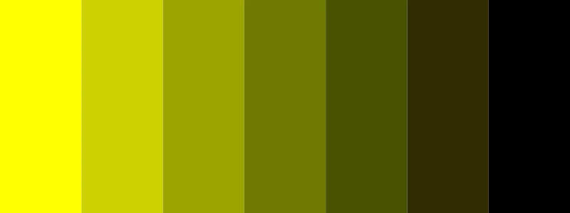 yellow and black color palette