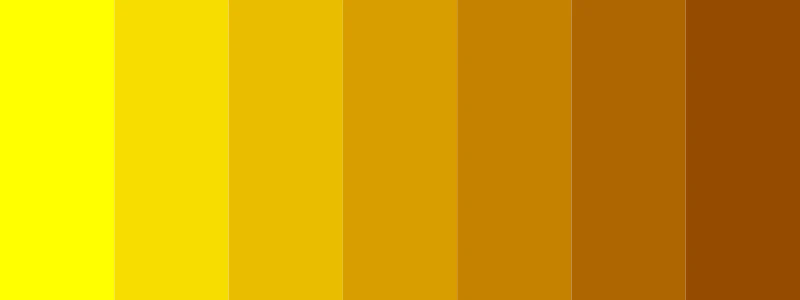 yellow and brown color palette