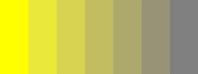 yellow and gray color palette