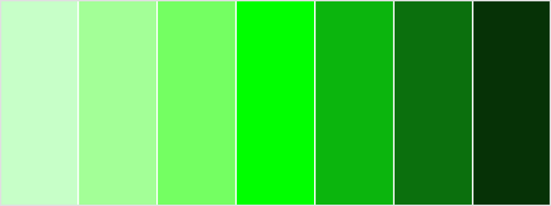 green color palette