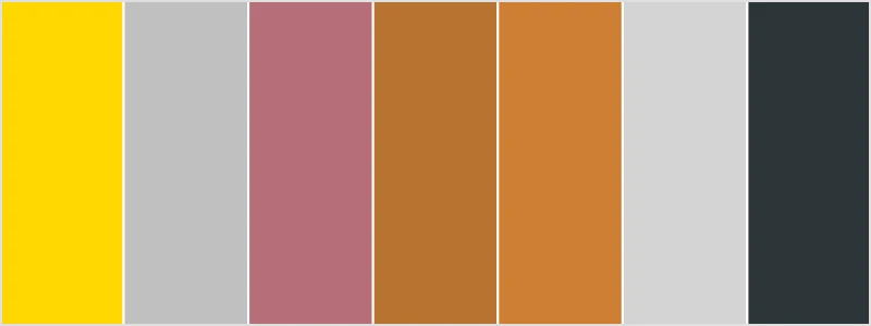 metallic color palette