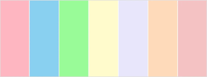 pastel color palette